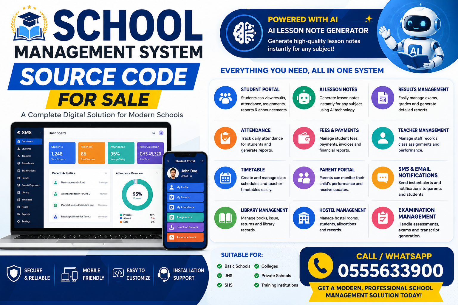 Advanced school management system